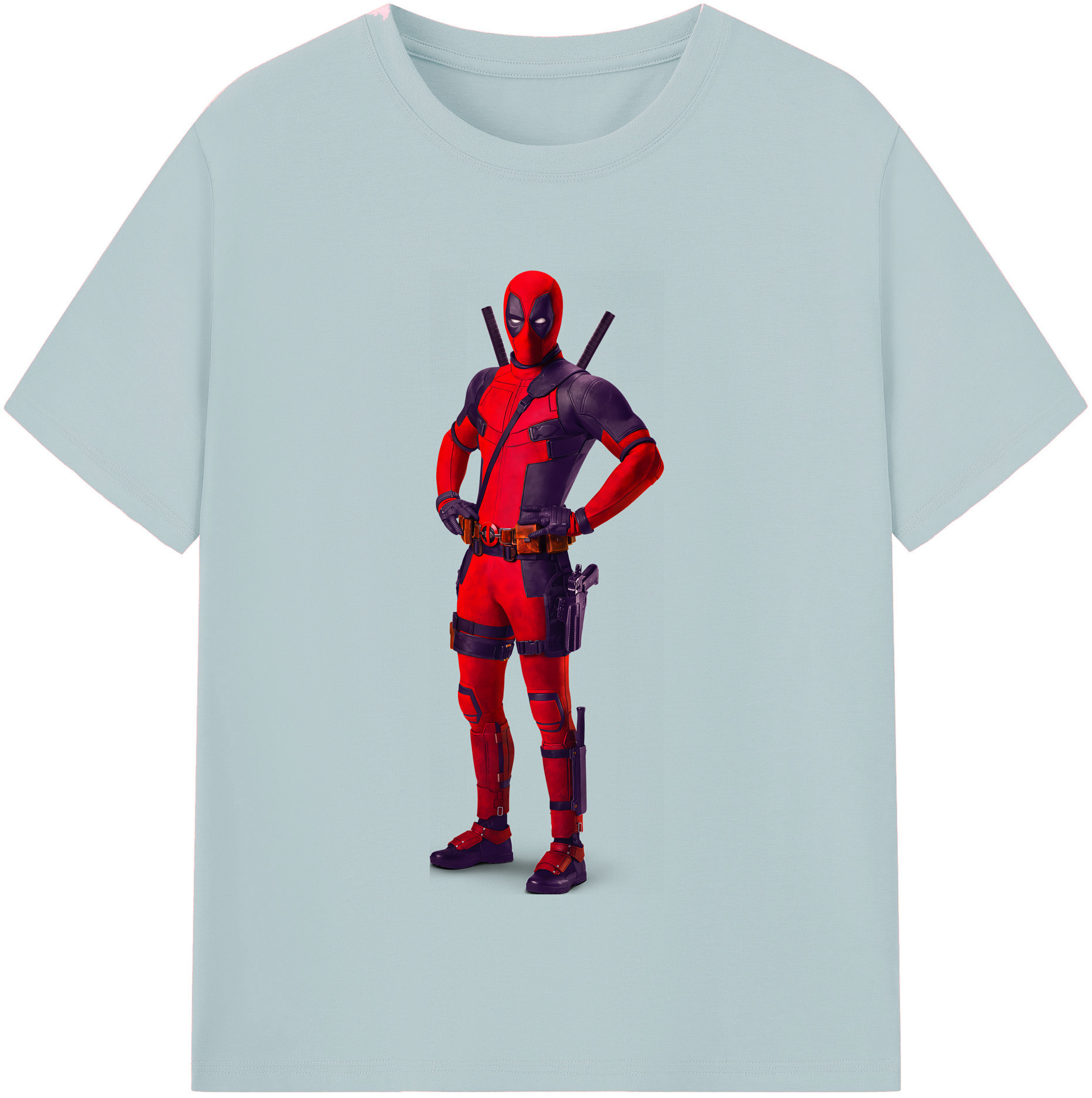 （画像用） Deadpool デッドプール 綿100％半袖Tシャツ（フロントプリント）